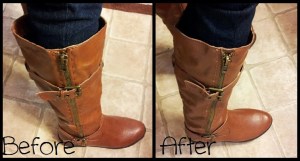 Boot Alteration Before & After
